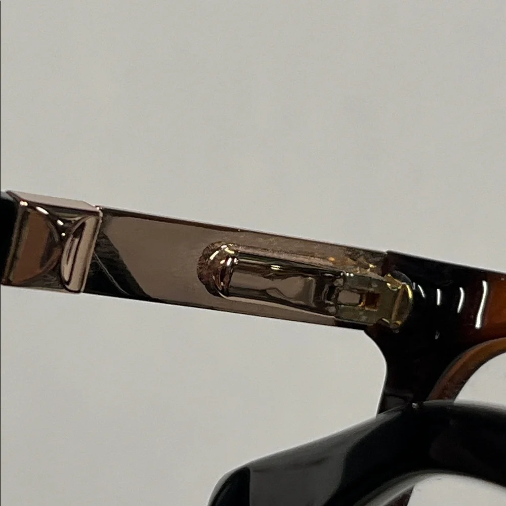 MAXMARA NWOT Women's Tortoise Modern Square 58-140 Springe Hinge Eyeglass Frame